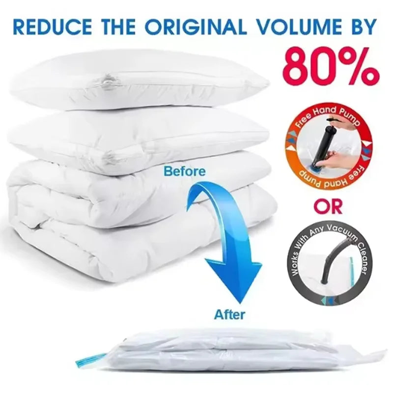 Vacuum Storage Bags with Hand Pump