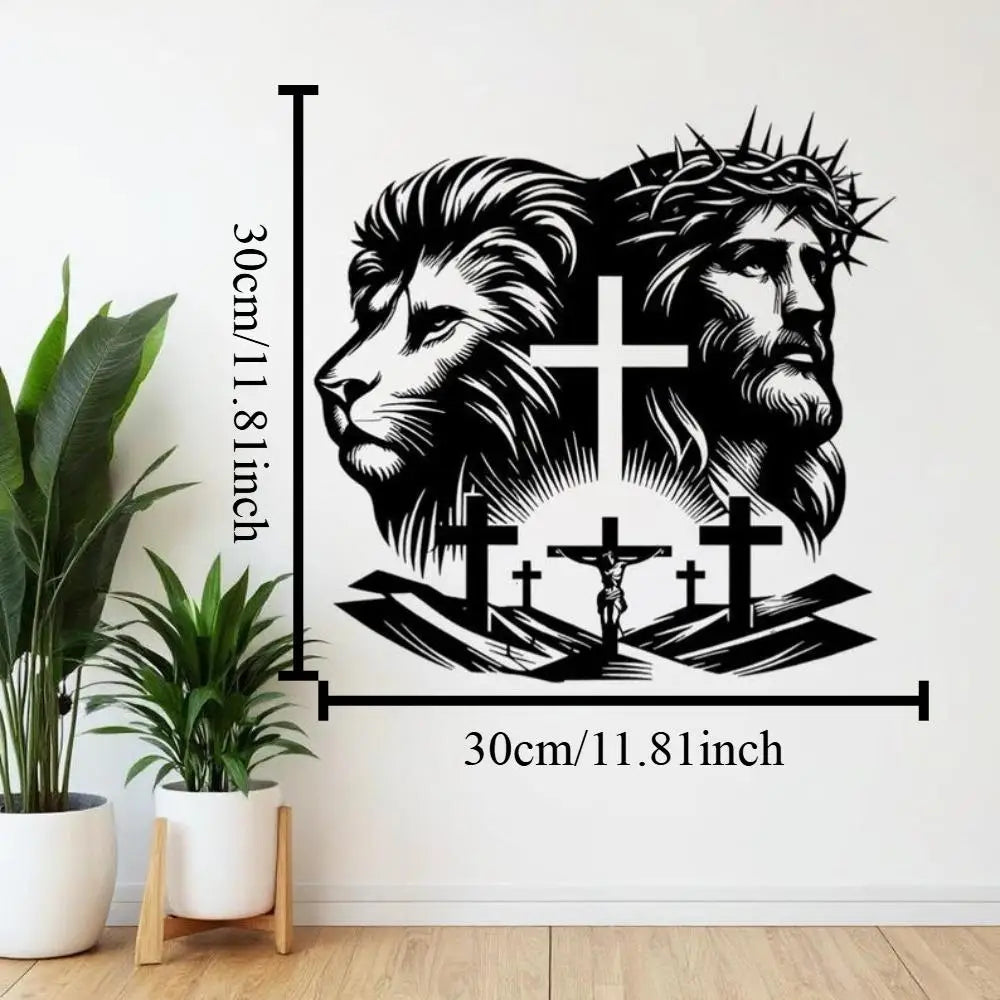 Elegant Metal Cross Wall Art for Home and Office