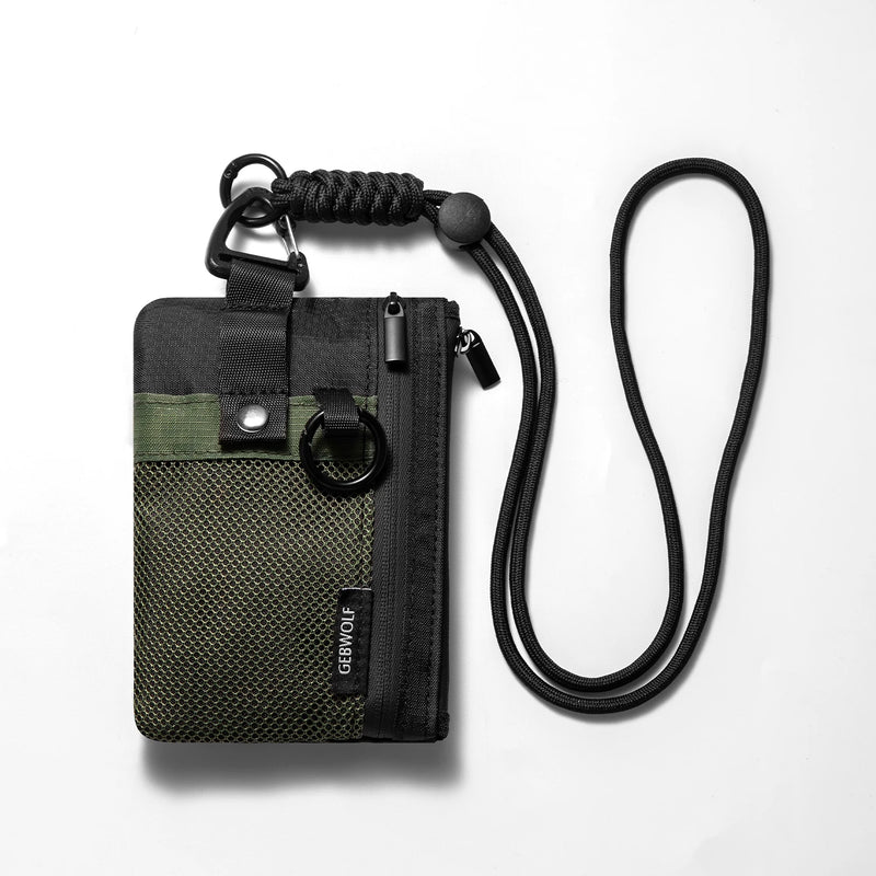 Cartera Minimalista de Nylon con Protección RFID y Ventana para Identificación