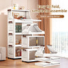 Foldable Double-Door Storage Cabinet