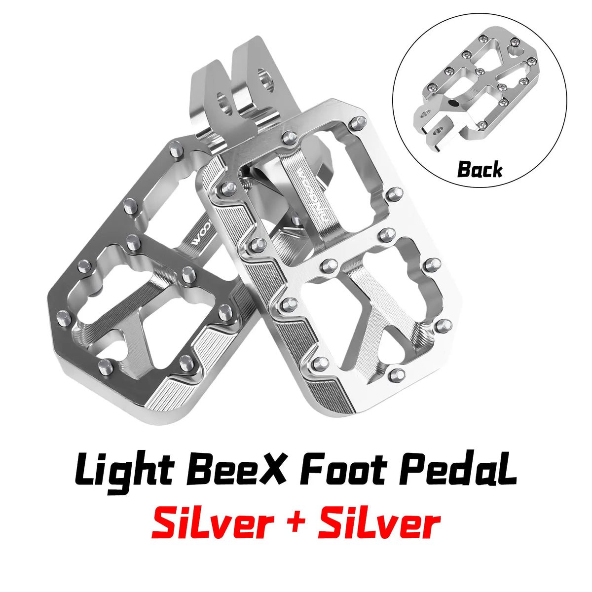 Durable Aluminum Footpegs with Pedal Bracket for Electric Dirt Bikes