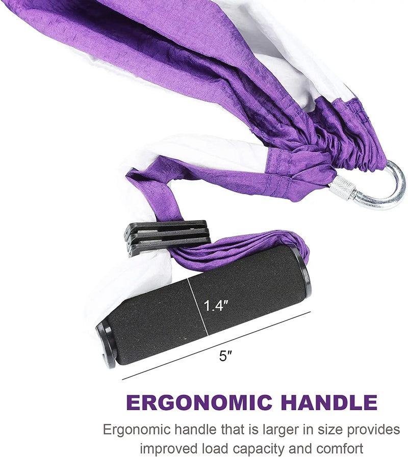 Aerial Yoga Hammock with Reinforced Handles