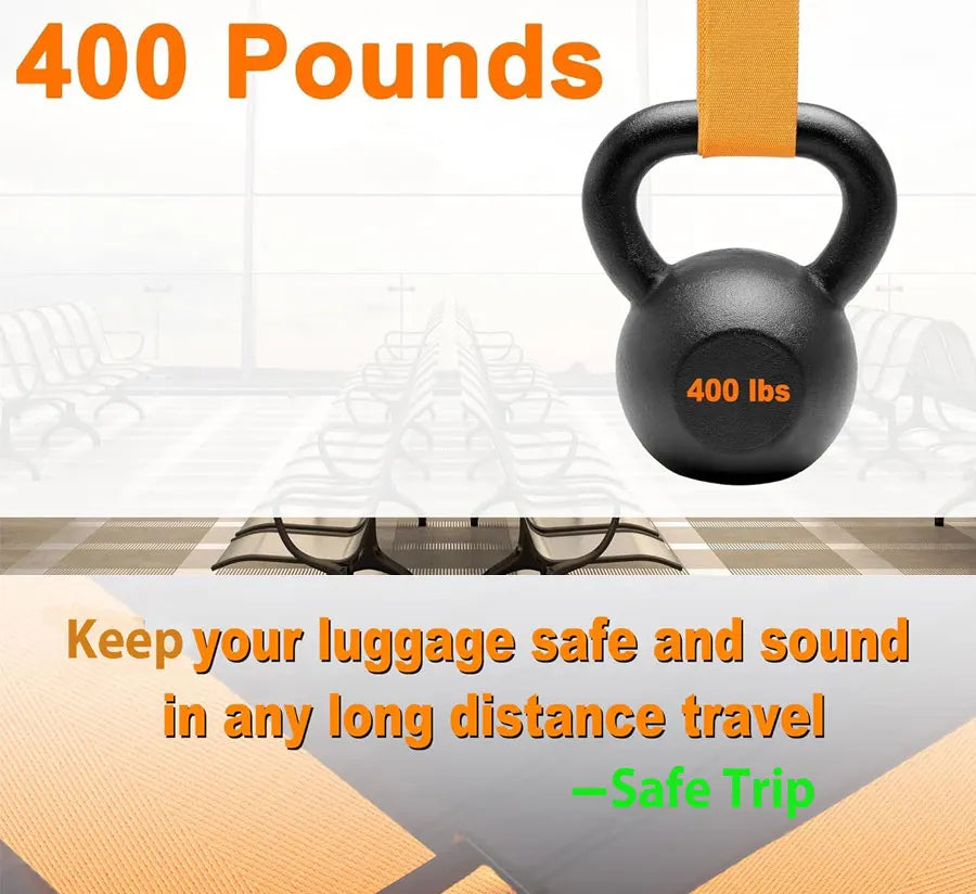 Adjustable Suitcase Straps with Bright Neon Colors – Secure & Easy to Spot