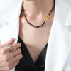 Collier en Perles d'Agate Vintage