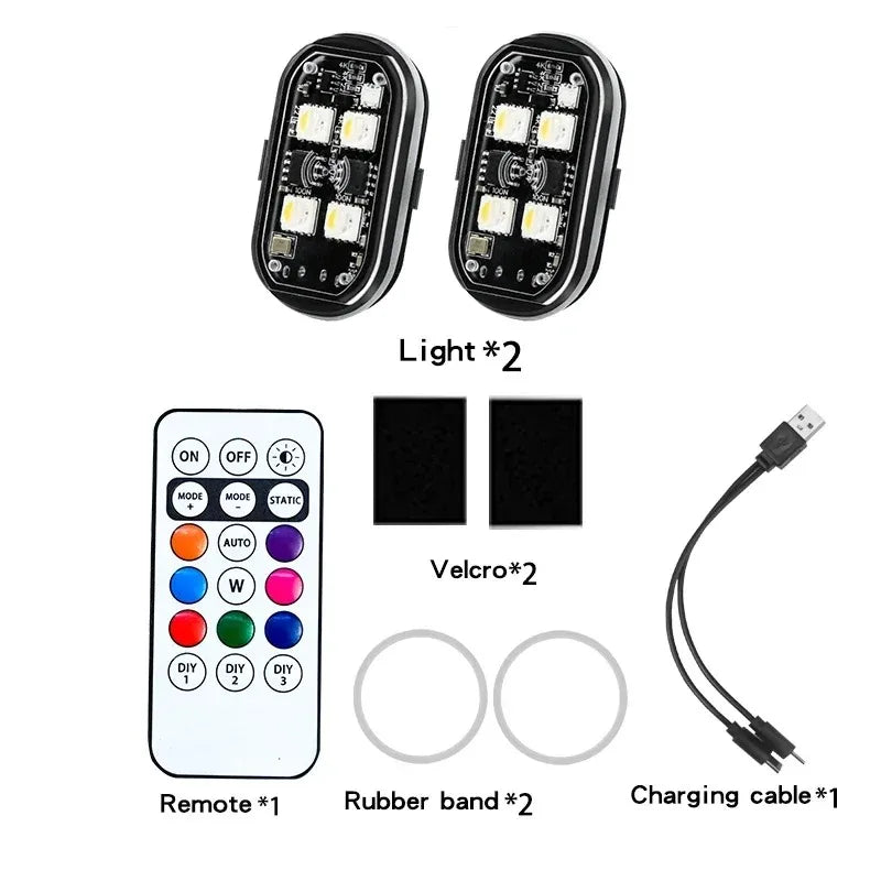 Wireless Remote Control LED Strobe Light for Vehicles and Drones
