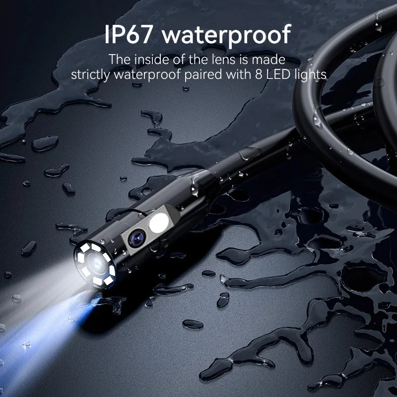 Professional 1080P Dual-Lens Endoscope Inspection Camera with 4.3" LCD Screen