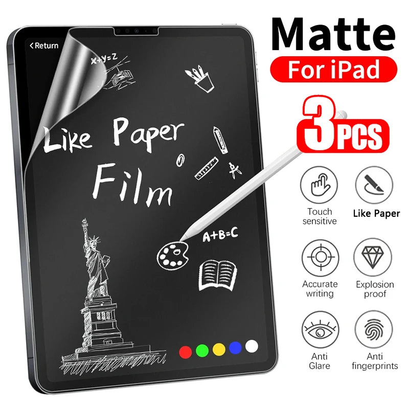PaperFeel Matte Screen Protector for iPad (3-Pack)