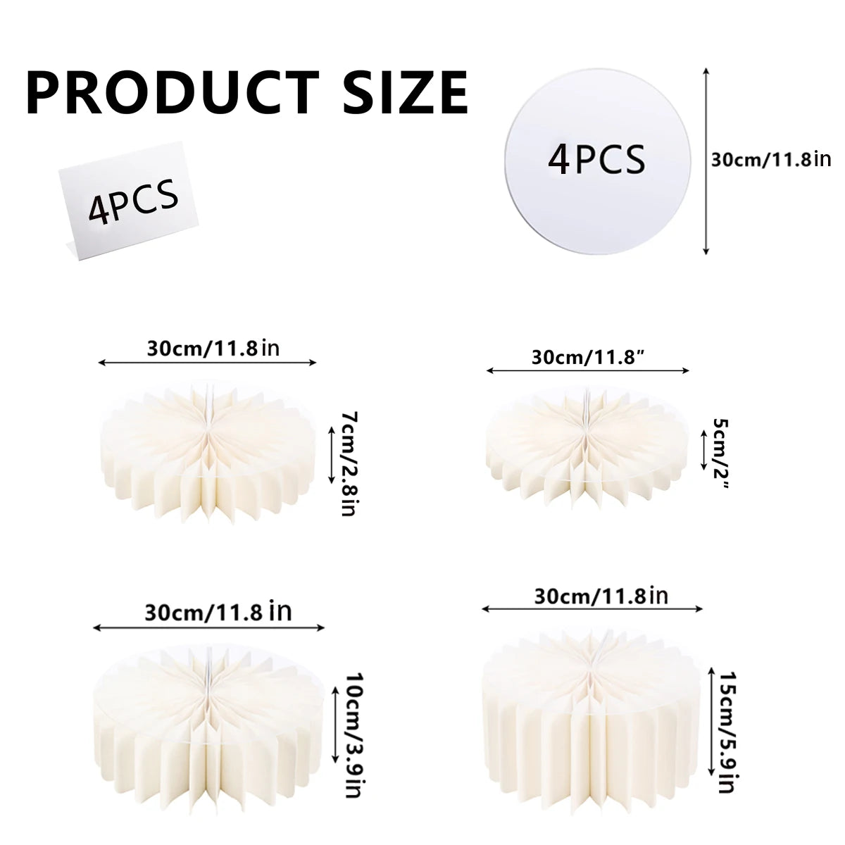 Round Cardboard Display Columns for Weddings and Parties