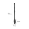 A silicone bottle brush with a long handle and bristles for cleaning cups, thermoses, and glassware.