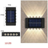 Solar-Powered LED Wall Light with Up/Down Illumination
