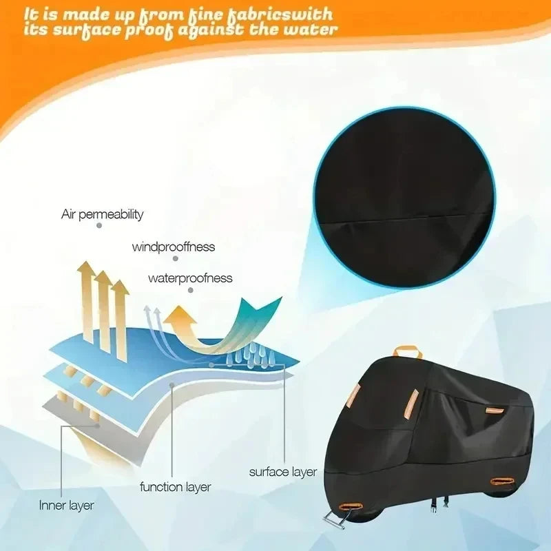 All-Weather Motorcycle Cover with UV Protection