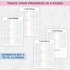 75 Day Hard Challenge Planner Notebook – A5 Hardcover Goal Tracker