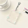 Transparent Acrylic Photocard Holder with Star Pendant Keychain