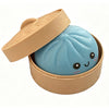 Glitter Dumpling Squishy Toy with Steamer Box