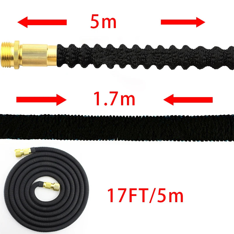Expandable Garden Hose with Brass Connectors