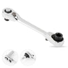 Compact 2-in-1 Ratchet Wrench with Socket and Bit Drives