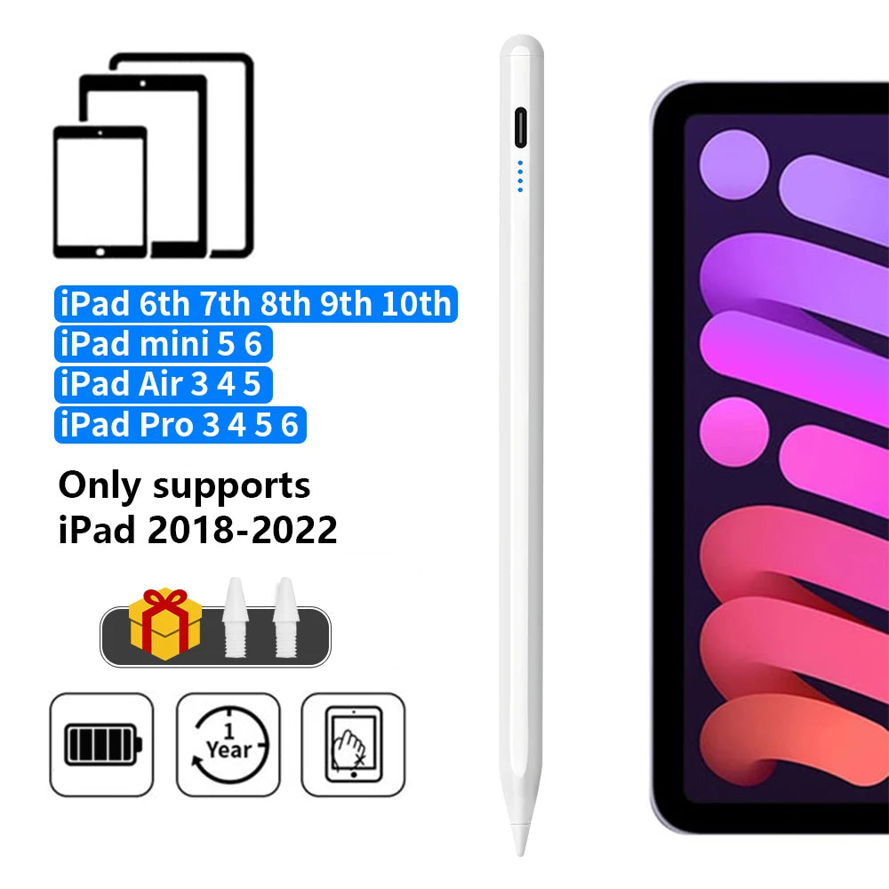 Precision Active Stylus Pen for iPad with Palm Rejection