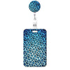 Leopard Print Retractable Badge Holder with Clip