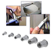 A multi-pack of aluminum flat head rivet nuts and corresponding tools for fastening applications.