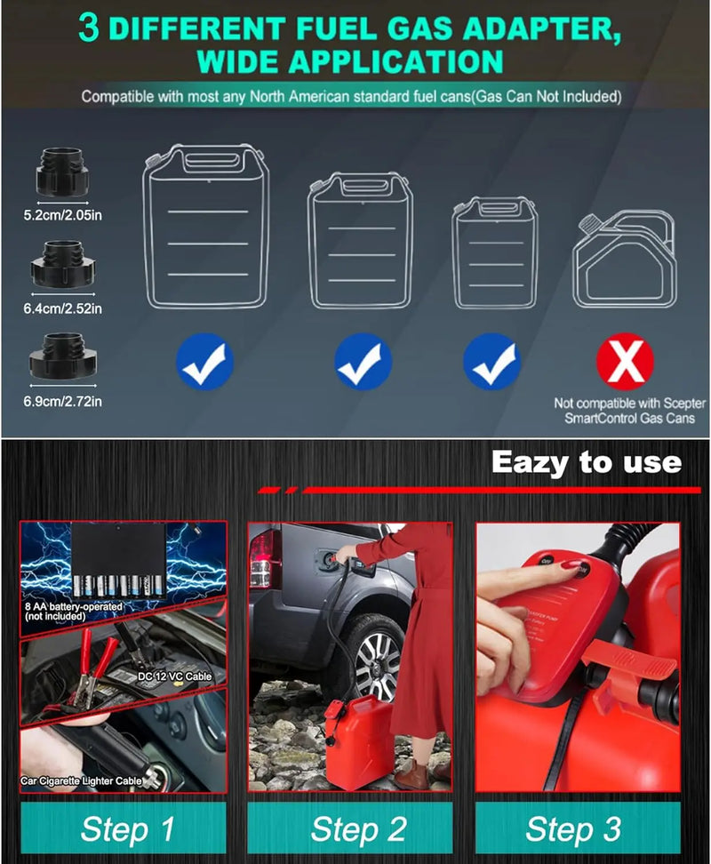 Portable Battery-Powered Fuel Transfer Pump