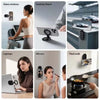A collection of versatile magnetic stands and mounts for phones, tablets, and devices shown in various contexts.