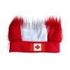 Bandeau Perruque en Fausse Fourrure avec Drapeau National
