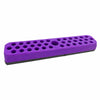 Purple magnetic screwdriver bit holder rack with 37 slots