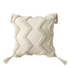 Housse de Coussin en Coton Bouffant avec Frange