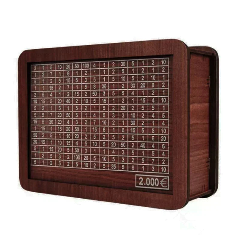 Wooden Savings Challenge Money Box