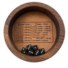 Klassisches Farkle-Würfelspiel mit Holz-Würfelbrett
