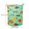 Foldable Fabric Laundry Basket with Handles