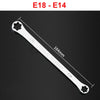 Professional E-Torx Wrench Set with Double-Ended Star Ring Spanners