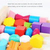 Montessori Wooden Color & Shape Matching Puzzle for Toddlers