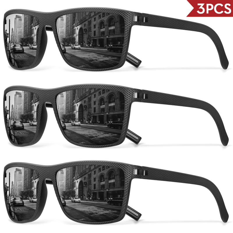 Polarized Square Sunglasses with UV400 Protection