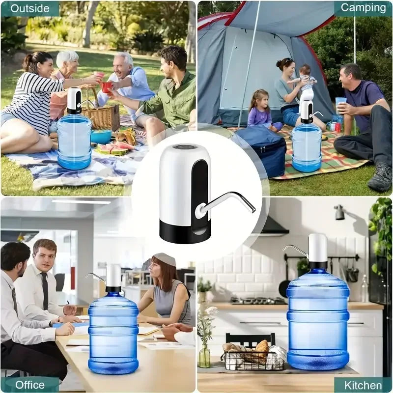 Pompe à eau électrique rechargeable par USB pour bouteilles de 20 litres