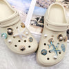 Beach-Themed Shoe Charms Set - 16 Pieces