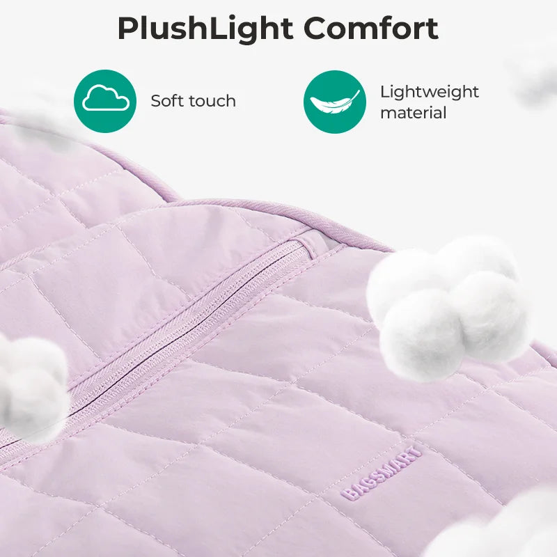 Quilted Casual Daypack with Padded Laptop Compartment