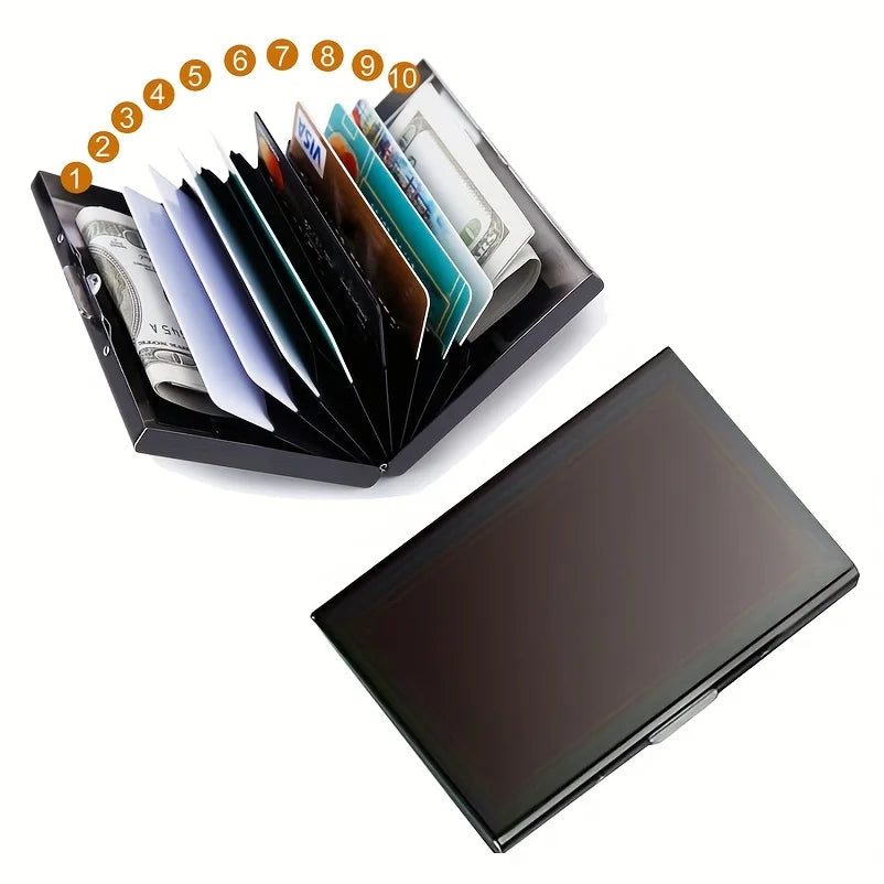 Slim RFID Blocking Metal Card Holder Wallet
