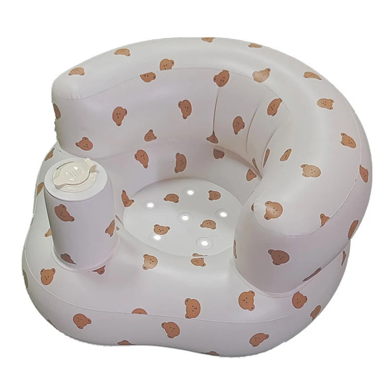 Inflatable Baby Seat with Built-in Pump – Portable & Easy to Clean