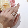 Minimalist Moissanite Solitaire Ring in Sterling Silver