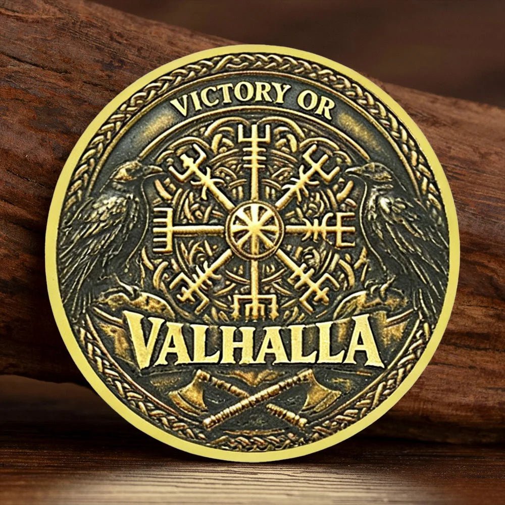 Viking Victory or Valhalla Gold-Plated Collectible Coin