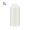 White spool of heavy-duty nylon bonded thread, color 799.