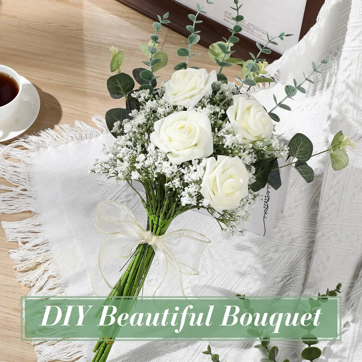 Artificial Gypsophila Baby's Breath Stems for Weddings & Home Décor