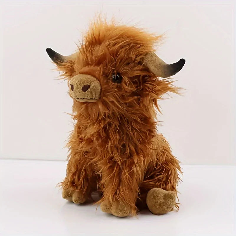 Adorable Highland Cow Plush Toy – Soft and Cuddly 25cm Companion