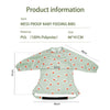 Snap Button Waterproof Baby Feeding Bib with Long Sleeves