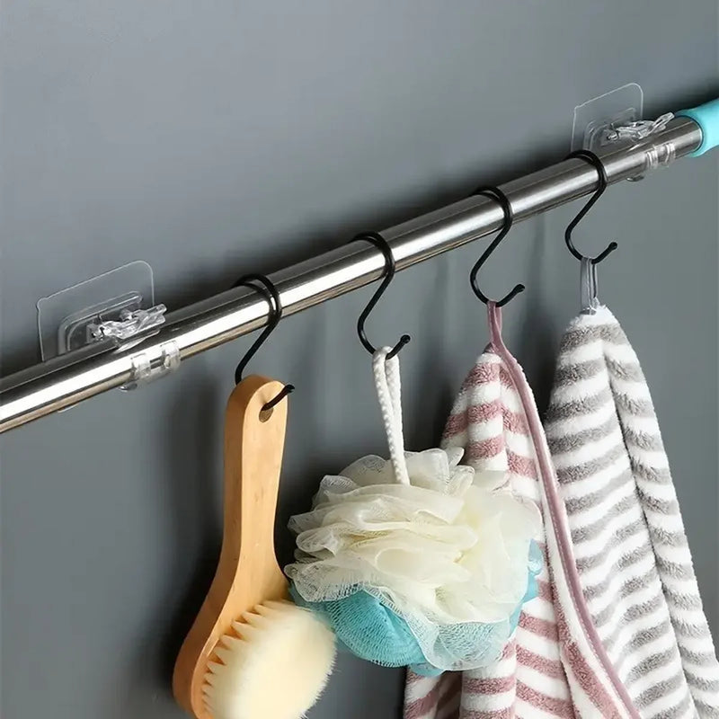 Self-Adhesive Adjustable Curtain Rod Brackets
