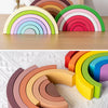 Rainbow Arch Bridge Wooden Building Blocks for Kids