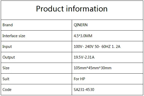 45W HP Laptop Charger Compatible with Stream, Pavilion, and More