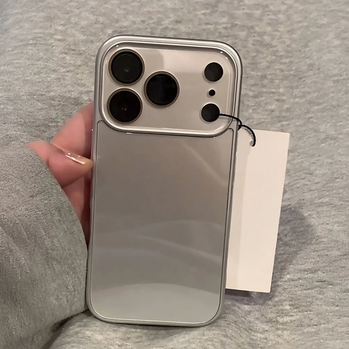 Slim Shockproof Hard Case for iPhone with Tempered Glass Lens Protector