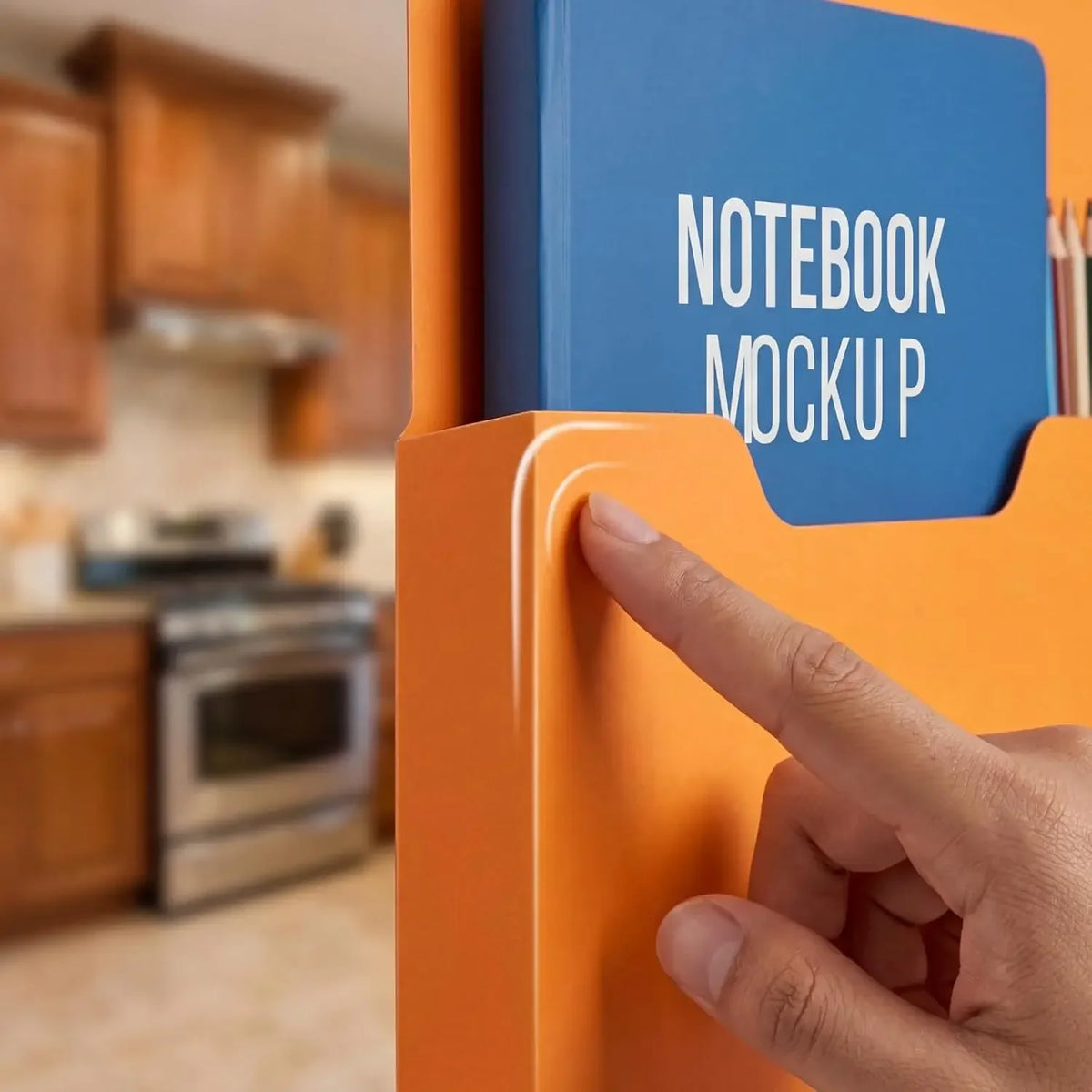Magnetic Wall-Mounted Document Organizer for Papers and Folders